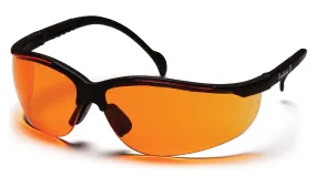 Pyramex SB1840S Venture II Black Safety Glasses W/ Orange Lens (12 each)