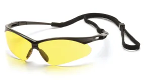 Pyramex SB6330SP PMXTREME Black Safety Glasses W/ Amber with Cord Lens (12 each)