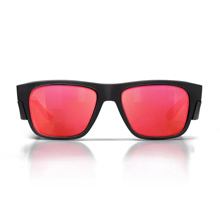 Safestyle Fusions Matte Black Frame Mirror Red Polarised Lens (FMBRP100)