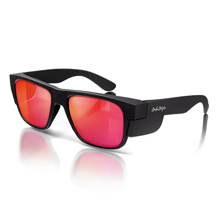 Safestyle Fusions Matte Black Frame Mirror Red Polarised Lens (FMBRP100)