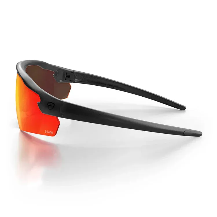 Safestyle Phantoms Matte Black Frame Reflectors Red Lens (PHMBRT100)