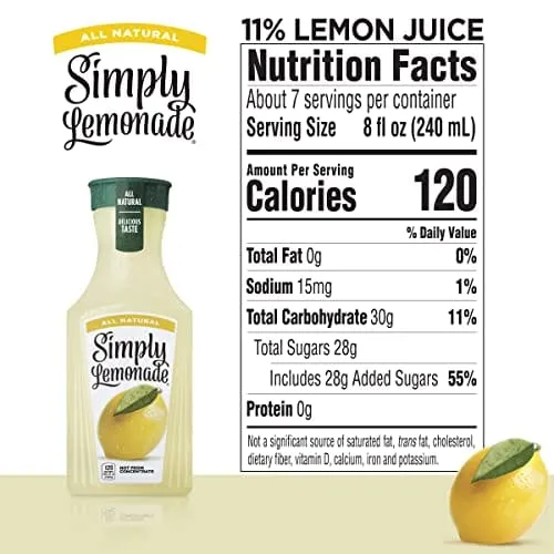 Simply Lemonade All Natural, 52 Fl Oz Bottle