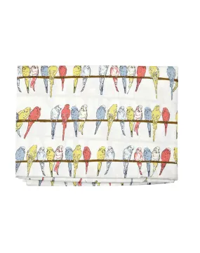 Single Duvet Cover - Ivory Budgies