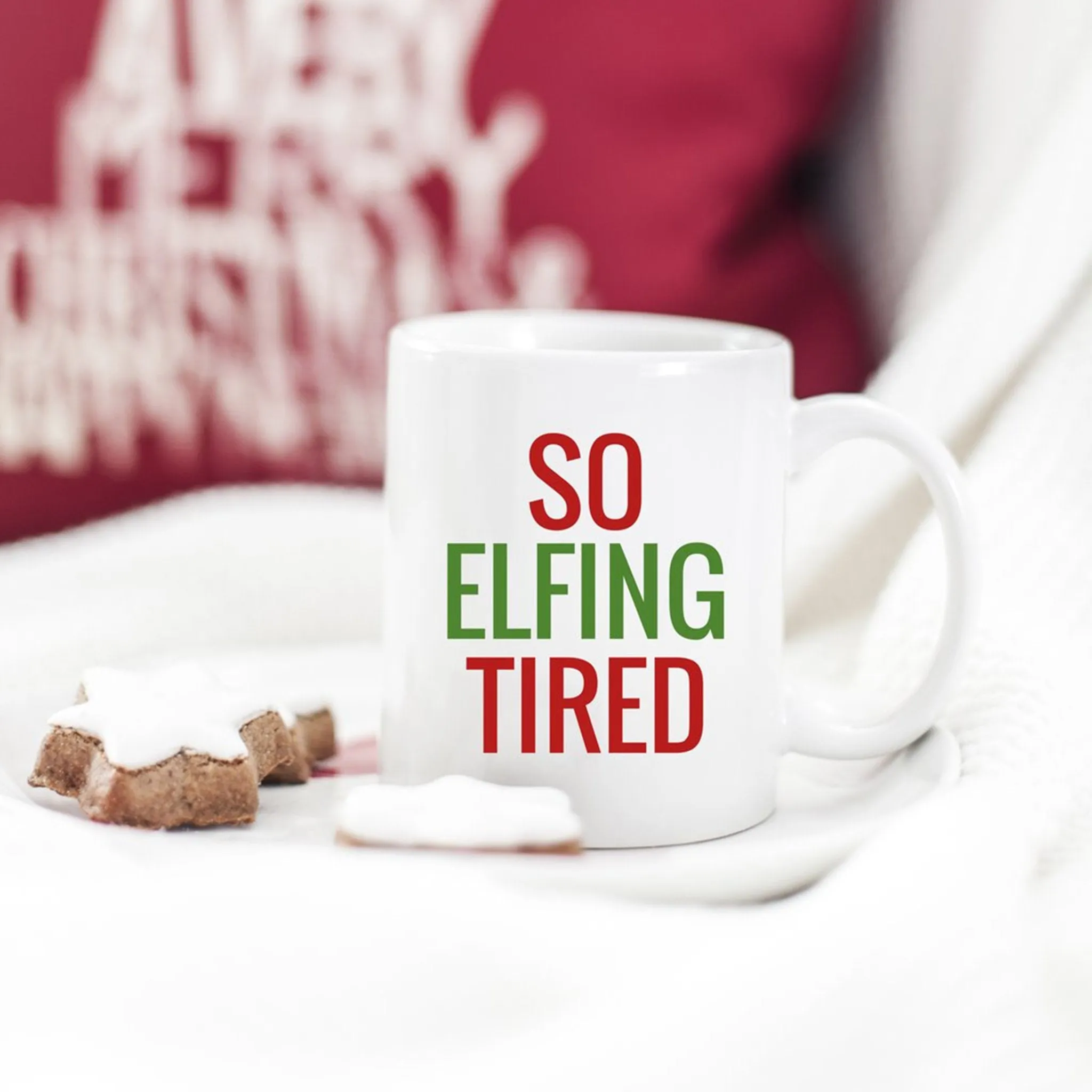 So Elfing Tired Mug