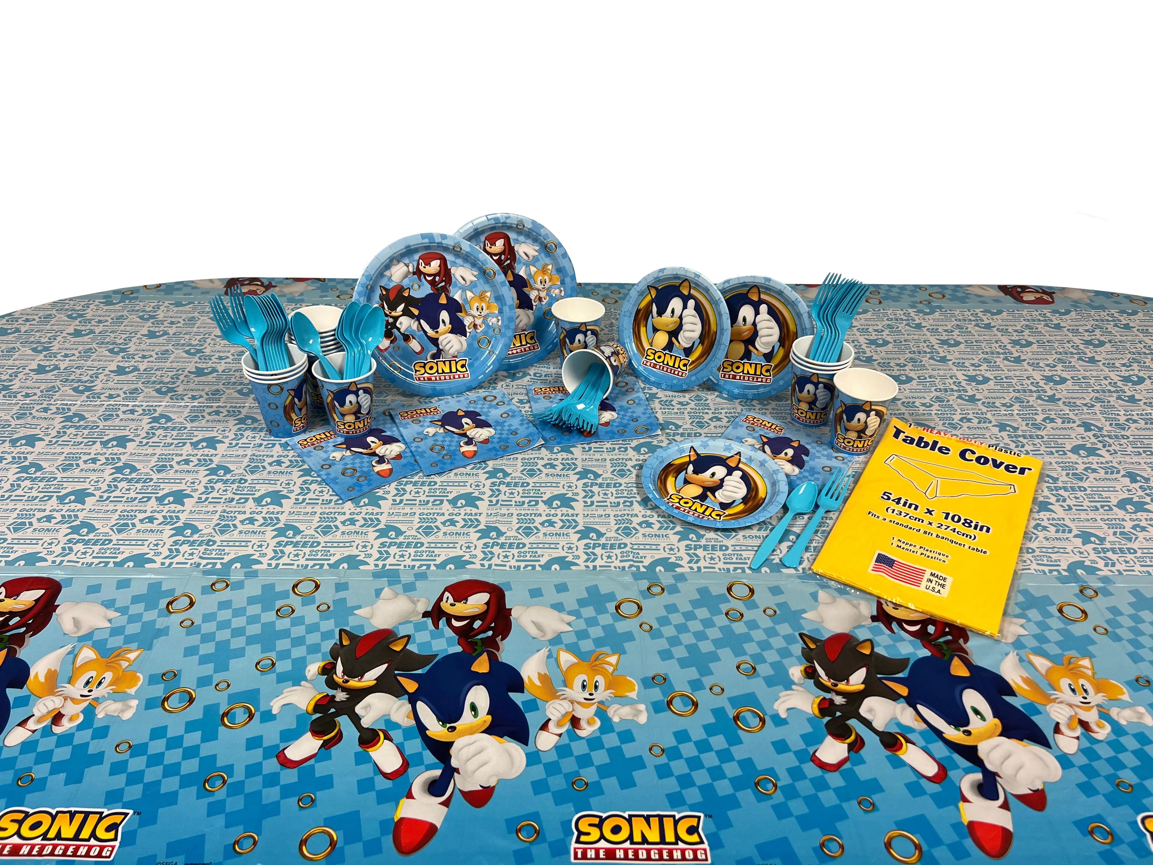 Sonic Birthday Party Kit for 8 or 16 Guests