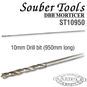 SOUBER TOOLS LONG WOOD DRILL 10 X 950MM ST10950