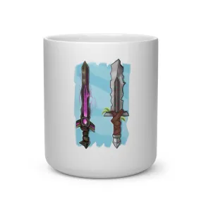 Swords Heart Shape Mug