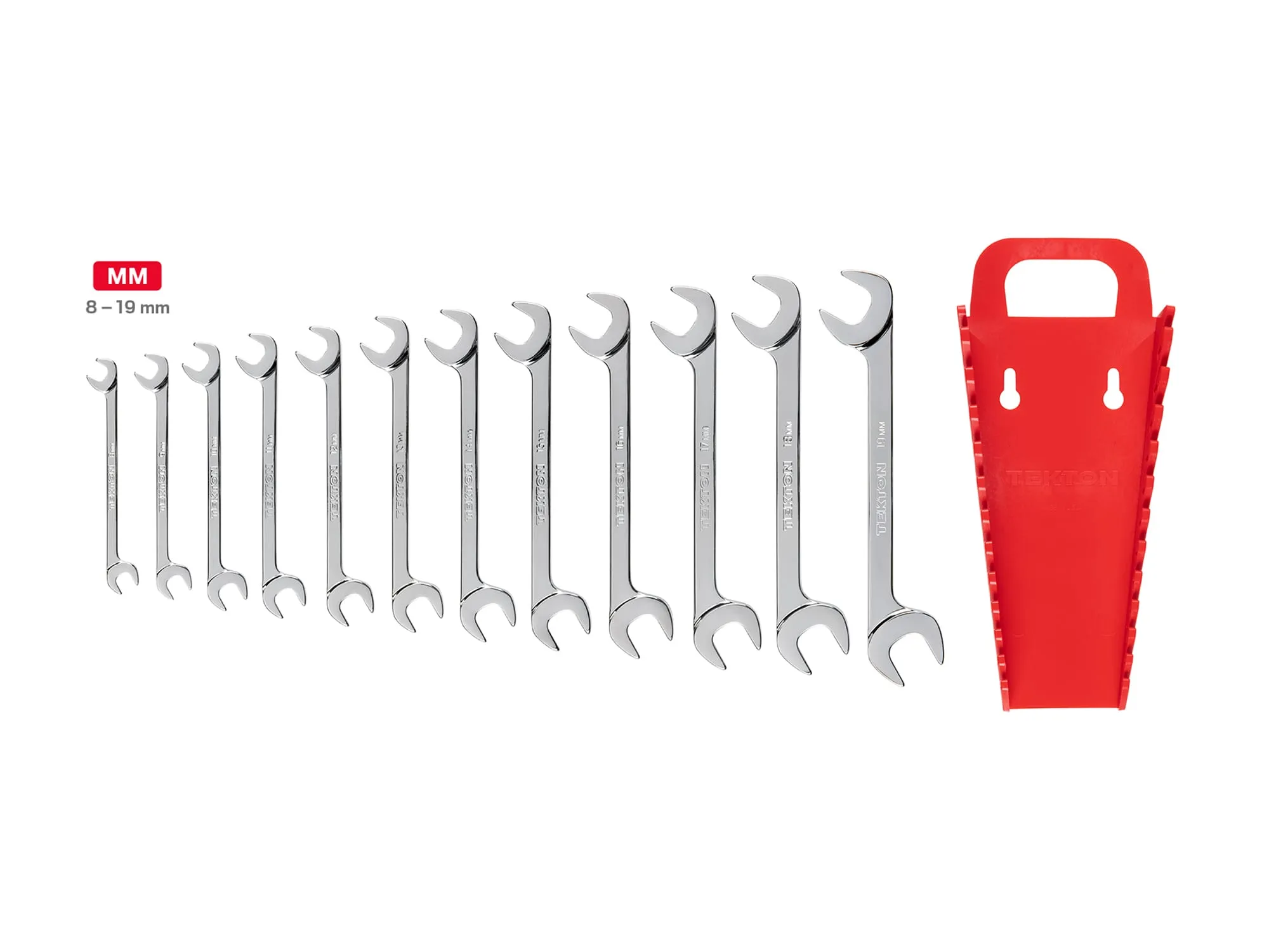 Tekton 12 Pc Metric Angle Head Open End Wrench Set MADE IN USA WAE91201