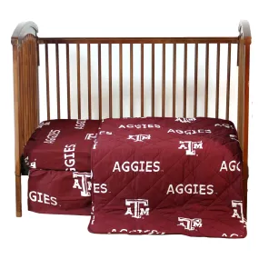 Texas A&M Aggies 4 piece Baby Crib Set