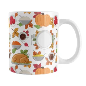 Thanksgiving Dinner Pattern Mug