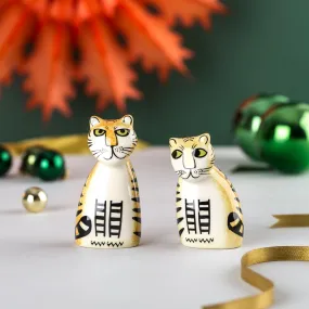 Tiger Salt and Pepper Shakers