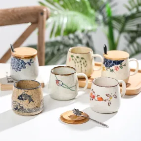 Underglaze Ceramic Handmade Pottery Mugs