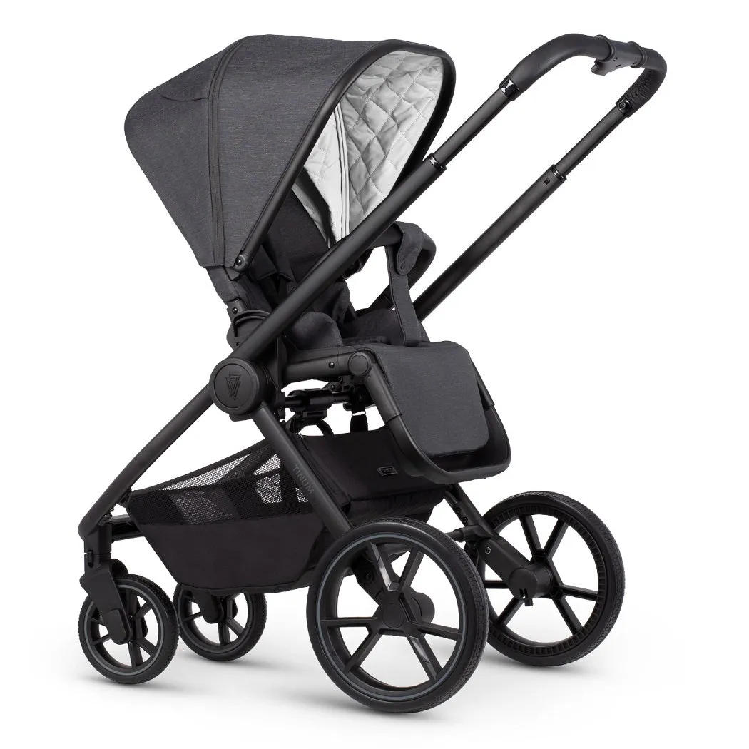 Venicci Tinum EDGE (Charcoal) 3-in-1 Travel System with ISOFIX Base