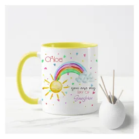 You are my Sunshine Mug - Yellow Handle